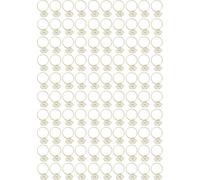 Graffette graziose a forma di anello, 100 graffette fantasiose, antiscivolo, robuste, in metallo elettrolitico, piccole graffette per ufficio, scuola, casa, fantastiche clip per planner con forte