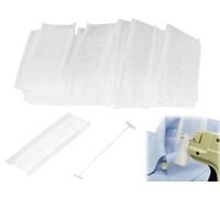 Graffette in plastica,Fili Sparafili Bianchi Fili a Paletta,5000pcs Fili per Pistole Etichettatrici Standard,Fili di Cucitrice Standard per Pistola Etichettatrice,Fili a Paletta Per Pistola Bianchi