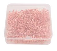 Graffette metalliche in acciaio inossidabile dal design carino con lettera, set piccolo da 100 pezzi (Oro rosa)
