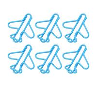 Graffette Per Aeroplano, 100 Pezzi Graffette a Forma di Aereo Segnalibri Graffette Colorate con Scatola di Immagazzinaggio Piccole Graffette Per L'organizzazione di File di Carta Per Ufficio(Blu)