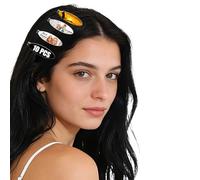 Graffette per capelli personalizzate, confezione da 10 mollette senza pieghe, fermacapelli in resina acrilica con foto nome testo per donne ragazze, regalo festa quotidiano moglie mamma sorella