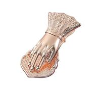 Graffette per carta in metallo dorato - a forma di mano da donna Clip per quaderni, per documenti vintage, segnalibri 3D per junk journal | clip per libri per la decorazione della casa, metallo