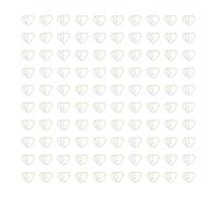 Graffette per Ufficio, Fermacarte in Ferro a Forma di Cuore 100 Pz Multicolor(Gold)