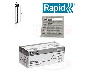 GRAFFETTE PUNTE X FISSATRICE GRAFFATRICE CHIODATRICE MM 50 RAPID ESCO ROCAFIX