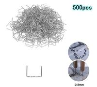 GRAFFETTE PUNTI METALLICI PER PISTOLA SALDATORE PLASTICA 500PZ 0.8MM - FLAT