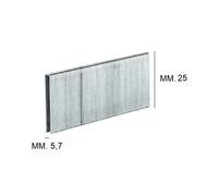 GRAFFETTE PUNTI PER FISSATRICE PNEUMATICA H. 25X5,7 MM. EINHELL 3000 GRAFFETTE