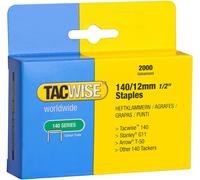 Graffette Tacwise Heavy Duty Galvanizzate 140/12mm Confezione Di 2000