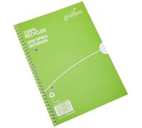 Graffico Recycled Spiral Bound Notebook 100 Pages A5 (Pack of 10)