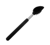 Graffio posteriore estendibile, graffio posteriore telescopico,Graffio di massaggiatore a pennello in silicone | Strumenti di massaggio portatili con manico in acciaio inossidabile, scrubber