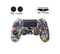 Graffiti 01-DATA FROG per SONY Playstation 4 PS4 Controller Cover in morbida gomma siliconica per PS4