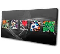 Graffiti Abstract Funky SINGLE TELA parete arte foto stampa