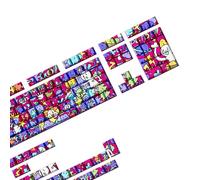 Graffiti Art Backlits Keycaps 74/140 tasti PBT profilo originale inciso lato per tastiere meccaniche notte