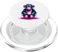 Graffiti Arte Fusa Scimpanzé Scimpanzé PopSockets PopGrip per MagSafe