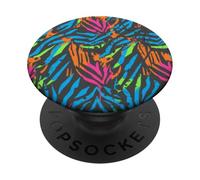 graffiti astratti blu rosa arancione verde illustrazione PopSockets PopGrip Adesivo