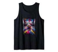 Graffiti Basket Design Art Splatter Campo Urbano Canotta