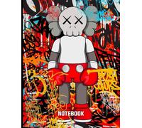 Graffiti Boxing Kaws Pop Art Style Inspired College Ruled Notebook: Street Art Notebook For Teens ( 8.5 x 11 inches) Blank Lined Notebook Journal- 120 Pages