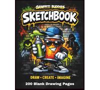 Graffiti Buddies Sketchbook - Blue Edition: Blank Drawing Pages