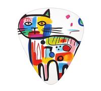 Graffiti Cat set di plettri per chitarra, 3 diversi spessori, 12 pezzi per una varietà di strumenti