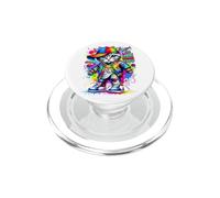 Graffiti Cool Cat Illustration Novelty Graphic Designs PopSockets PopGrip per MagSafe