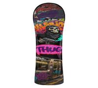 Graffiti Cool Doodle Gun Golf Club Copritesta con numero etichette per legno e driver Fairway Hybrid