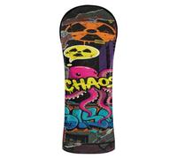 Graffiti Cool Doodle Poison Golf Club Copritesta Impermeabile con Targhetta Numeri Progettato per adattarsi a tutti i legni e conducenti