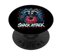Graffiti di ciambella attacco snack procione PopSockets PopGrip Adesivo