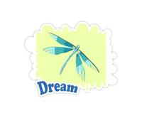 Graffiti Dragonfly Specimens Tombow Adesivi Citazione Sogno Decalcomanie in Vinile