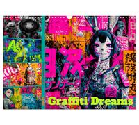 Graffiti Dreams - Cyberpunk Streetart (Wandkalender 2027 DIN A3 quer), CALVENDO