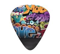 Graffiti Hip Hop Chitarra Plettri 12 Pezzi Per Ukulele Basso Strumenti Accessori