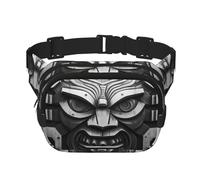 Graffiti in bianco e nero stampato marsupio multifunzione unisex trendy messenger bag viaggio sport borsa portaoggetti