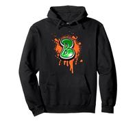 Graffiti Lettera B Drip Street Art Design Felpa con Cappuccio