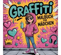 Graffiti Malbuch für Mädchen: 50 Coole Urban Style Motive mit motivierenden Sprüchen - Kreatives Ausmalbuch für Mädchen und Teenager