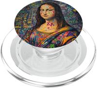 Graffiti Mona Lisa Pop Art - Colorful Street Art Masterpiece PopSockets PopGrip per MagSafe
