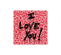 Graffiti Pop Art I LOVE YOU Lettera Tela Dipinti Wall Street Art Poster e Stampe Immagini per Home Decor 70 x 70 cm senza cornice
