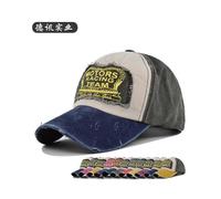Graffiti printed baseball cap MOTORS printed cap patch cloth baseball cap color matching cap CP864