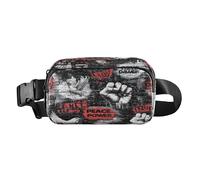 Graffiti Pugno Peageon Fashion Marsupio Borsa a Tracolla per Donne Uomini Multiuso con Cinghia Regolabile per Viaggi Corsa Escursionismo bolso de lado para