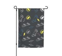 Graffiti Skateboard 45x30cm bandiera decorativa esterna poliestere bandiera esterna perfetta per la decorazione del giardino o del patio