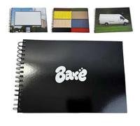 Graffiti Sketchbook: Carta riciclata da 90 kg - Senza sbavature, Creativity Bare Graffiti Sketchbook con 180 paesaggi urbani reali, Quaderno di Street Art di livello professionale (A)