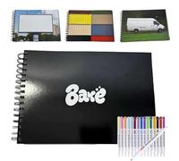 Graffiti Sketchbook: Carta riciclata da 90 kg - Senza sbavature, Creativity Bare Graffiti Sketchbook con 180 paesaggi urbani reali, Quaderno di Street Art di livello professionale (B)