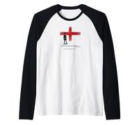 Graffiti Sportivi Che Rendono la Gran Bretagna di Nuovo Grande Maglia con Maniche Raglan