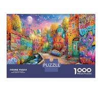 Graffiti Street 1000 Pezzi Vivid Town Art Puzzle Giocattoli Puzzle Per Gioco Familiare Decorazione Per La Casa Per Bambini E Adulti Regali Romantico Regalo Per 38x26cm/1000pcs