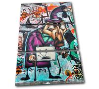 Graffiti Street Urban Grunge Canvas Artwork Picture Print Decorative Photo Wall