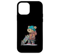 Graffiti Teddy Bear Art per skateboard Custodia per iPhone 12 mini