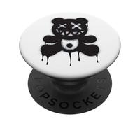Graffiti Teddy Bear Street Art - Dark Urban Spray Paint Bear PopSockets PopGrip Adesivo