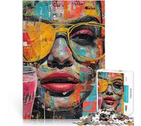 Graffiti urbani Street Art puzzle 1000 pezzi per adulti Aiuta il cervello ad allenare i giocattoli che creano dipendenza per coltivare la pazienza Regalo divertente 38x26cm