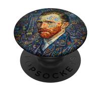 Graffiti Van Gogh Portrait - Colorful Pop Art Street Style PopSockets PopGrip Adesivo
