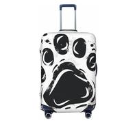 Graffiti Vector of Paw Elastico Viaggio Copertura Valigie Protector Stampa Valigia Bagaglio Copertura Anti-Graffiti Anti-Scratch, Nero , XL