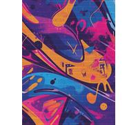 GRAFFITI VIBES ARTBOOK: 8.25 x 11 Inch 100 Smooth Blank Pages | Gift for Artists, Students & Selfcare lovers | For Art, Education, Travel & Home