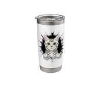 Graffiti Wall Art American Shorthair Bicchiere termico in acciaio inox doppia parete