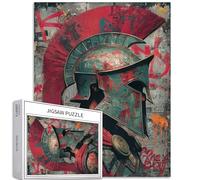 Graffiti Warrior - Puzzle da 1000 pezzi per adulti Modern Street Art puzzle colorato fai da te per la decorazione della casa, regali puzzle per la famiglia, perfetto per serate di gioco, 50 x 68 cm